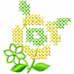 Cross Stitches Embroidery Design 2